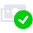 Inactive icon state with green circle and checkmark Continuous payments turned off in extension